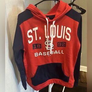 Men’s Small Fanatics St. Louis Cardinals Hoodie  Red/Navy